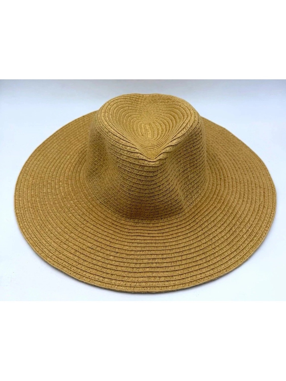 Madewell Women’s S/M Wide Brim Straw Sun Hat Tan Beige Floppy Beach Summer